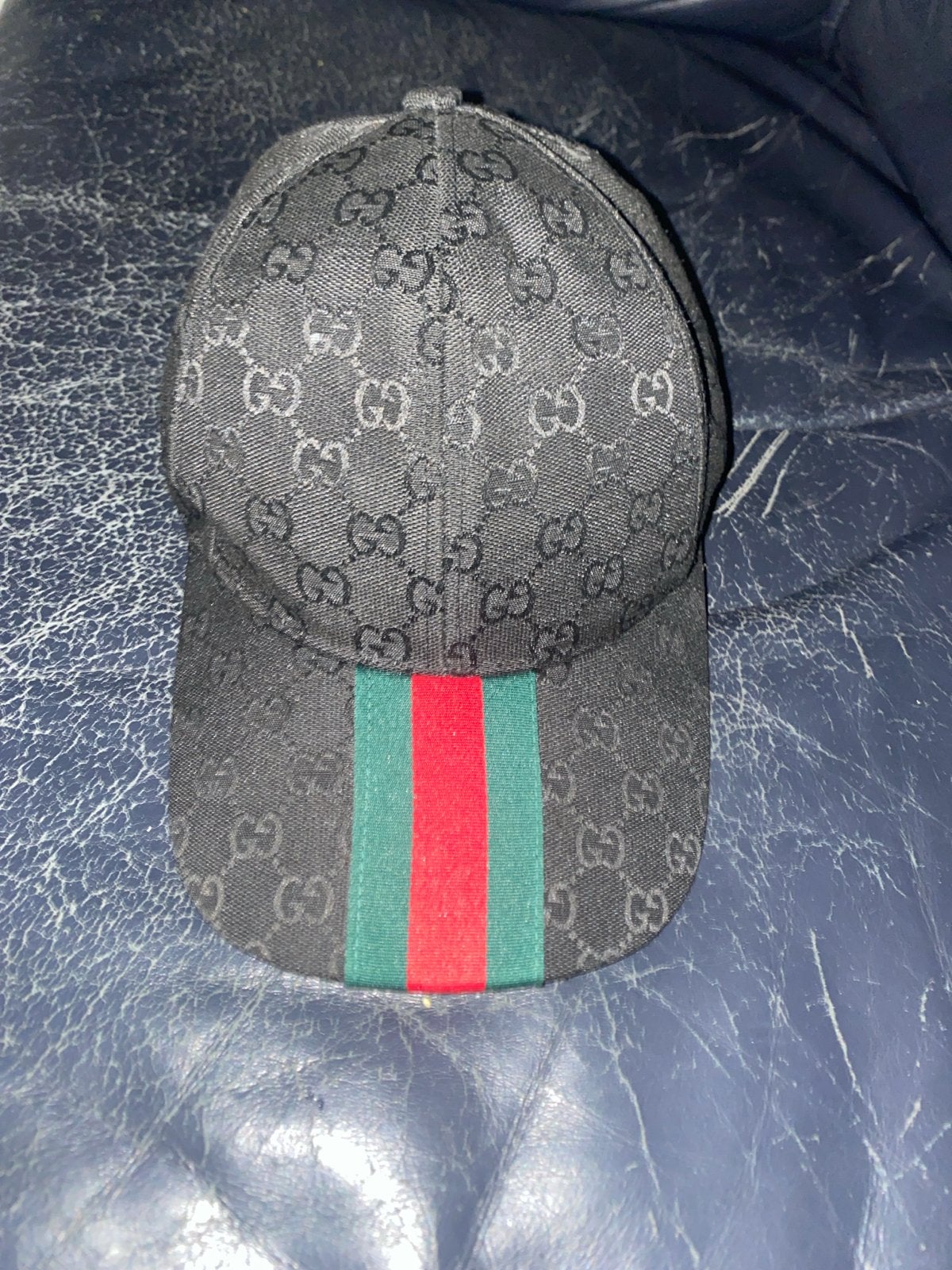 Zwarte Gucci pet, Ophalen of Verzenden, Zo goed als nieuw, One size fits all, Pet