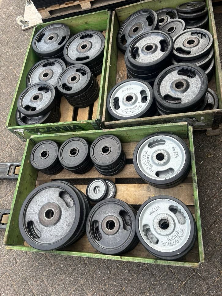 Partij Panatta halterschijven - 1100 kg, Ophalen, Halterschijven, Gebruikt, Panatta