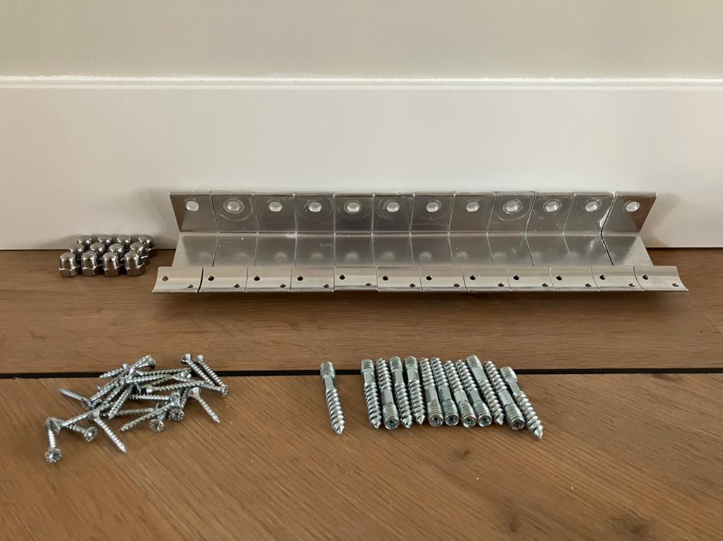 12 Trapleuninghouders hermeta compleet, Ophalen, 250 mm of meer, Overige typen, Zo goed als nieuw