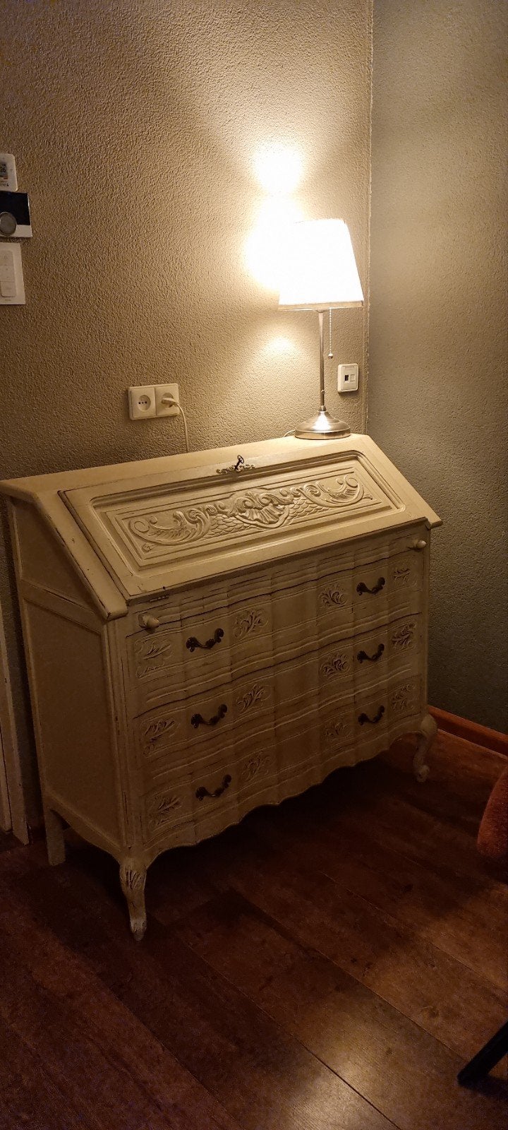 Antieke, vintage, secretaire, Huis en Inrichting, Ophalen, Gebruikt