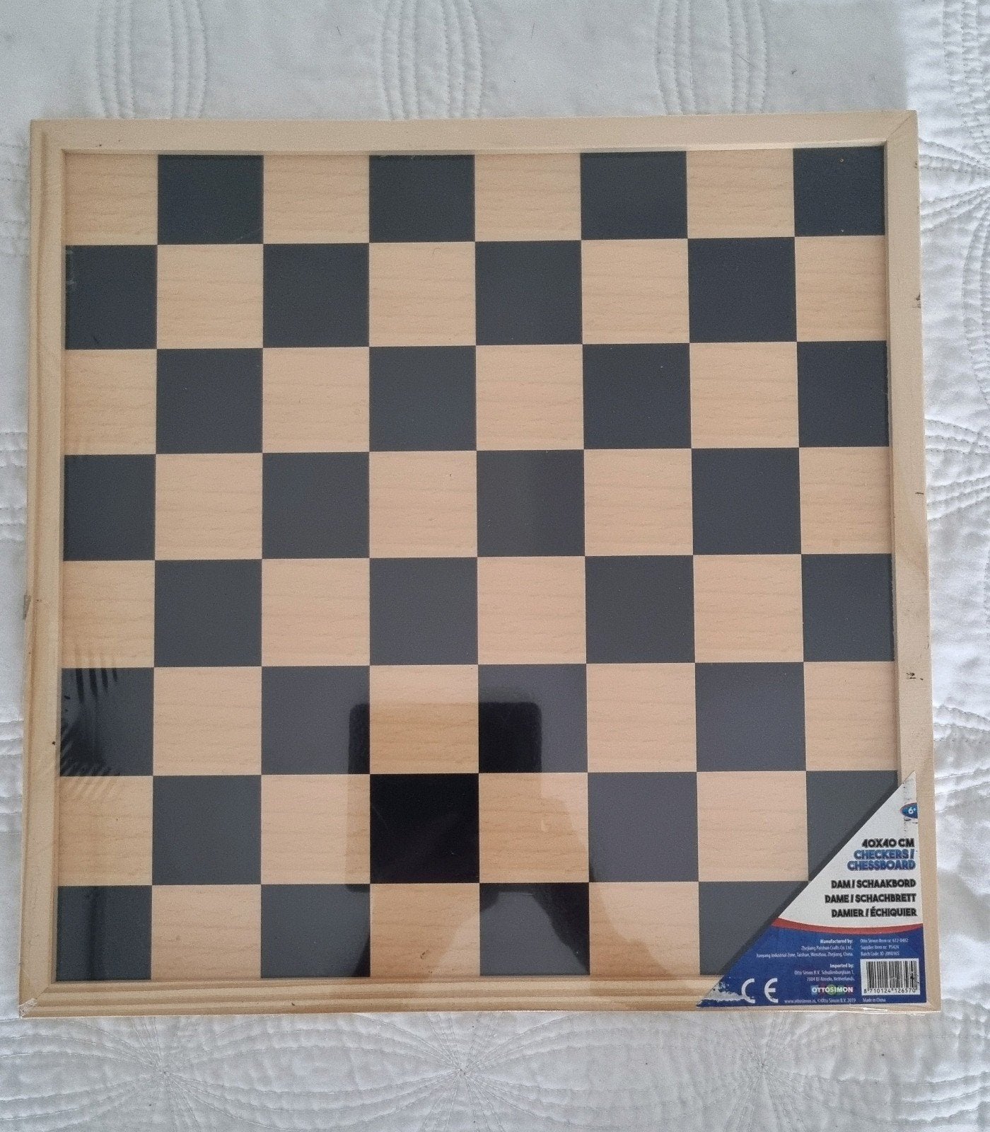 Schaakbord, dambord nieuw in verpakking.  40x40, Ophalen of Verzenden, Nieuw