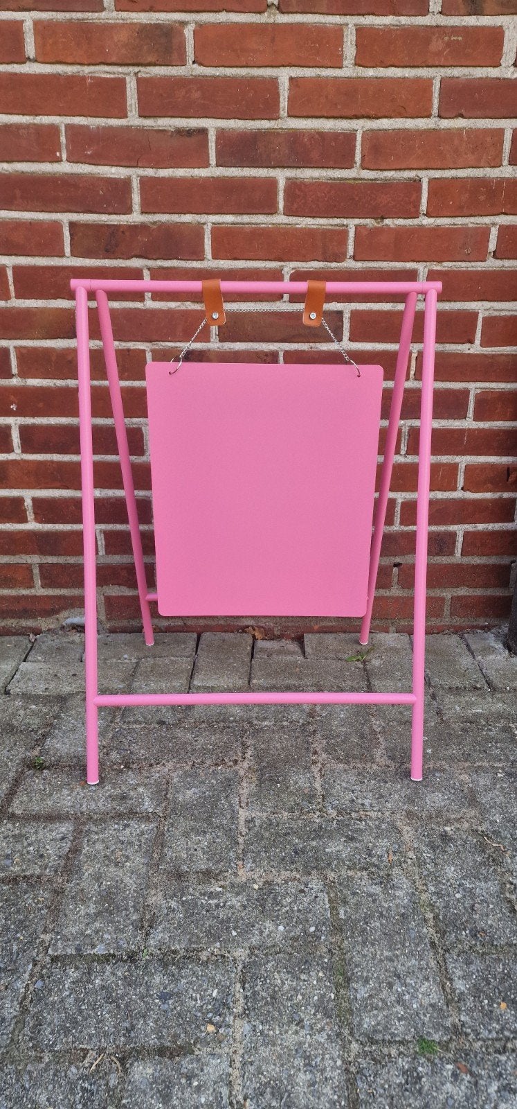 Nieuw roze krijtbord/menubord, Ophalen of Verzenden, Nieuw, Roze, Metaal