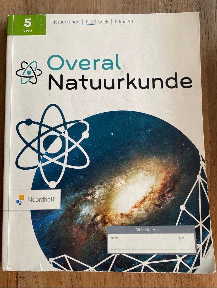 Overal Natuurkunde 5 VWO FLEX-boek Editie 5.1, Ophalen of Verzenden, Zo goed als nieuw, VWO, Natuurkunde