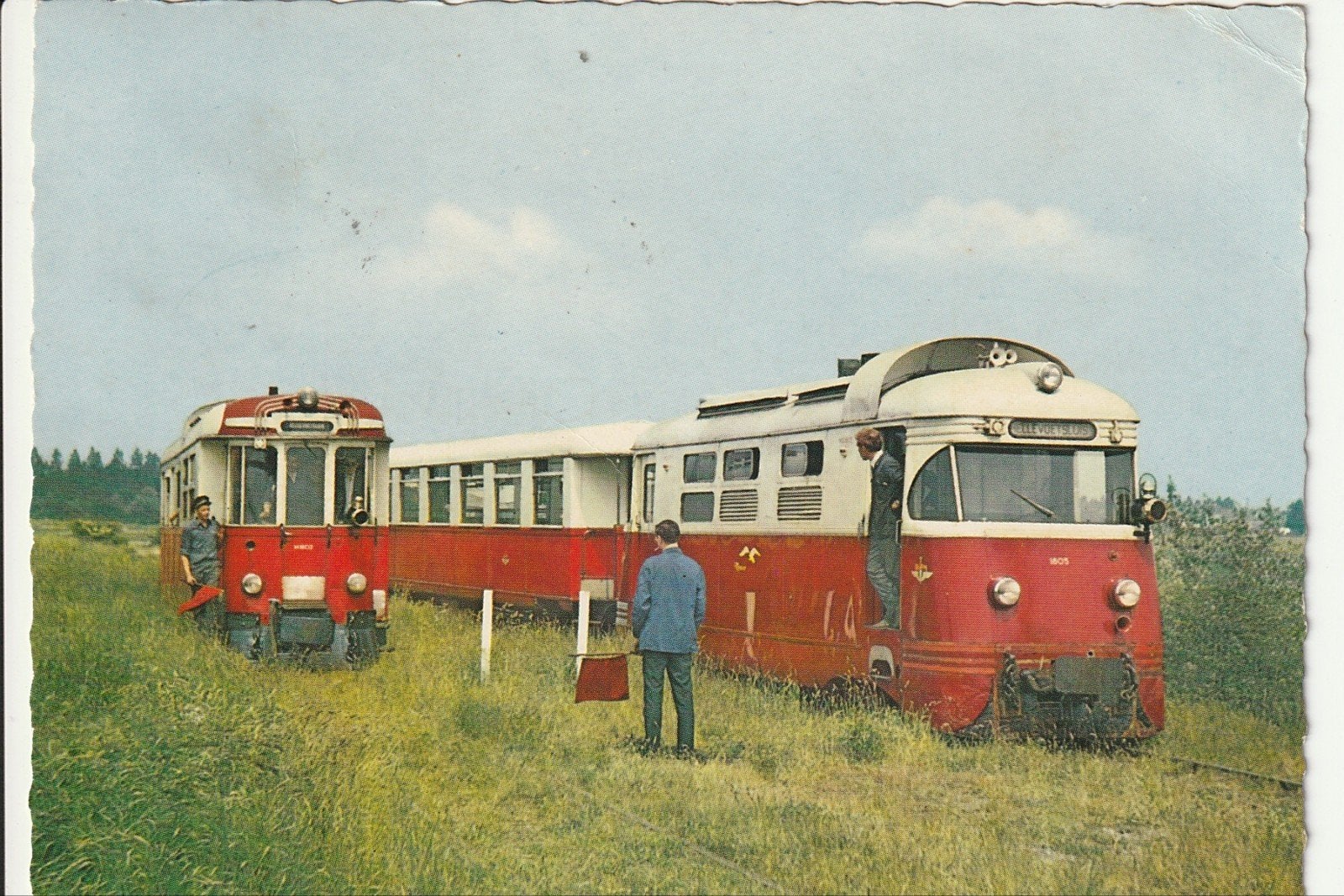 HELLEVOETSLUIS RTM DIESEL MATERIEEL MEEUW + RIJTUIG REIGER, Ophalen of Verzenden, 1960 tot 1980, Gelopen, Zuid-Holland