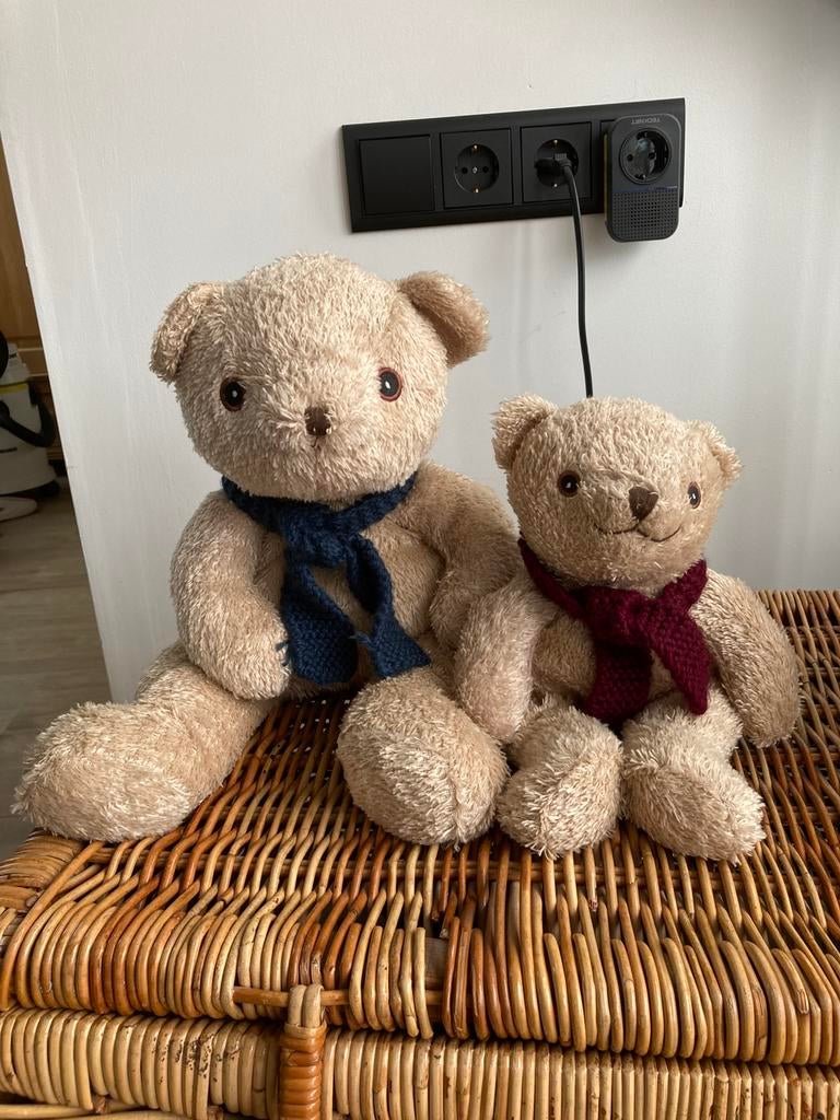 Beren duo, Verzamelen, Ophalen of Verzenden, Zo goed als nieuw, Stoffen beer, Overige merken