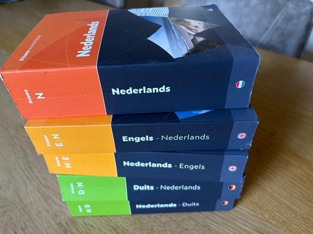 Prisma set woordenboeken Engels/ Duits/ Frans/ Nederlands, Boeken, Ophalen, Prisma of Spectrum, Prisma, Zo goed als nieuw