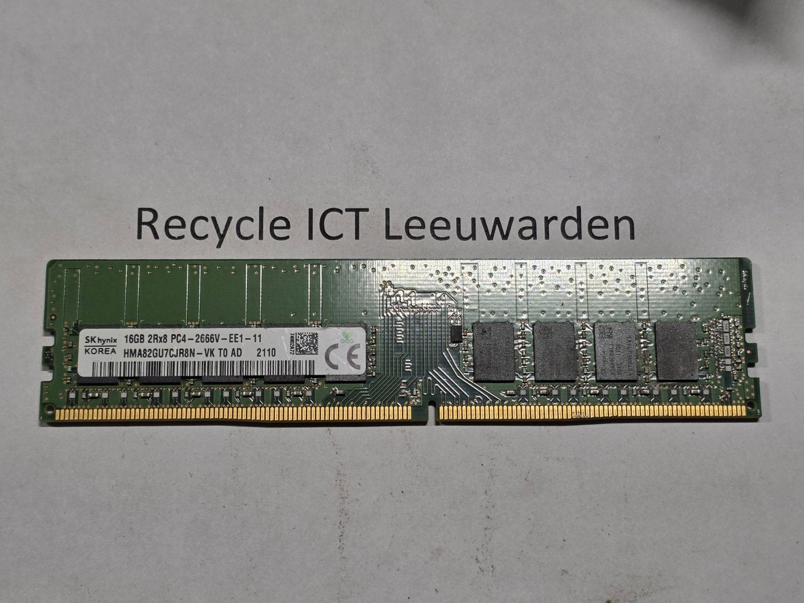 SK Hynix 16GB DDR4 RAM PC4-2666V Geheugenmodule, Computers en Software, Gebruikt, DDR4, Onbekend, Ophalen of Verzenden