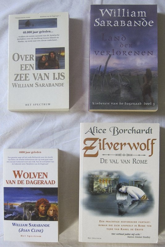 Pakket 4 fantasyboeken: William Sarabande + Alice Borchardt, Boeken, Ophalen, Zo goed als nieuw, William Sarabande en Alice Borchardt