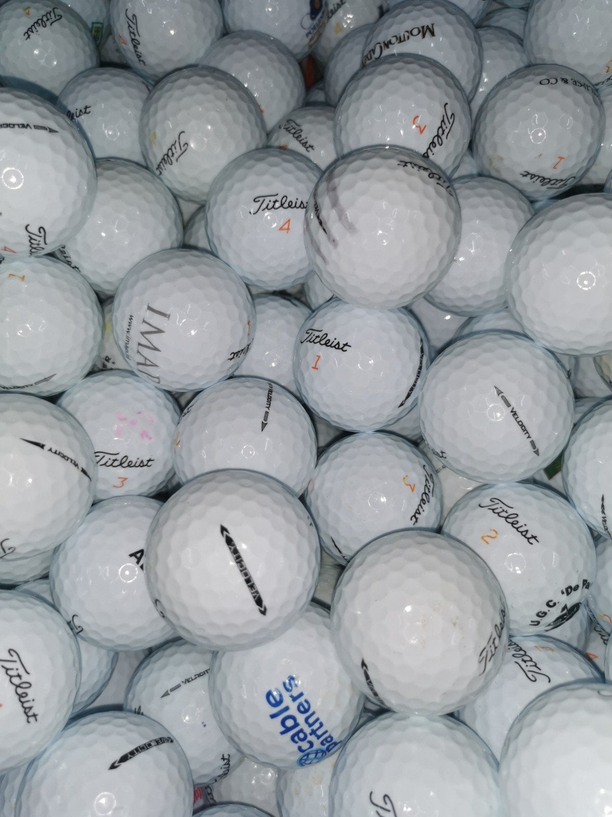 Titleist velocity golfballen AAAA kwaliteit 50 stuks, Ophalen of Verzenden