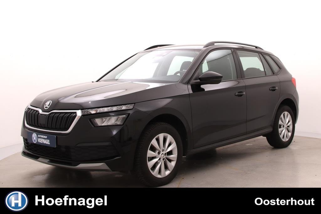 Skoda Kamiq 1.0 TSI Business Edition Automaat | Trekhaak | C, Auto's, Skoda, Stof, Gebruikt, Zwart, Stoelverwarming