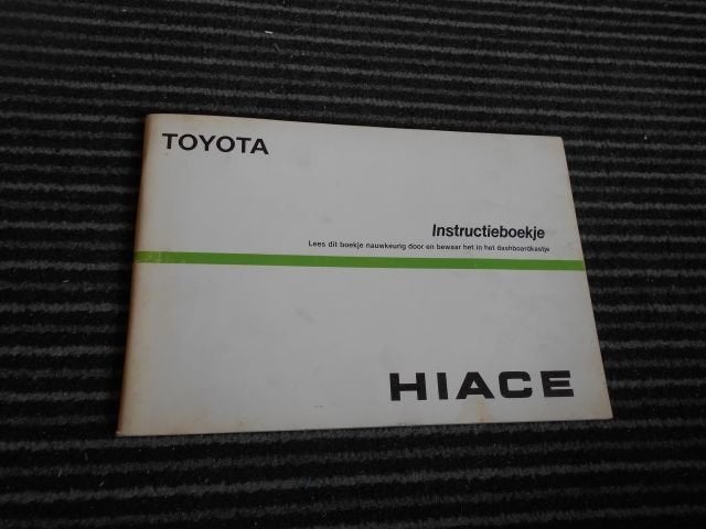 Toyota Hi-Ace MK3 - Handleiding Instructieboek - Nederlands, Verzenden