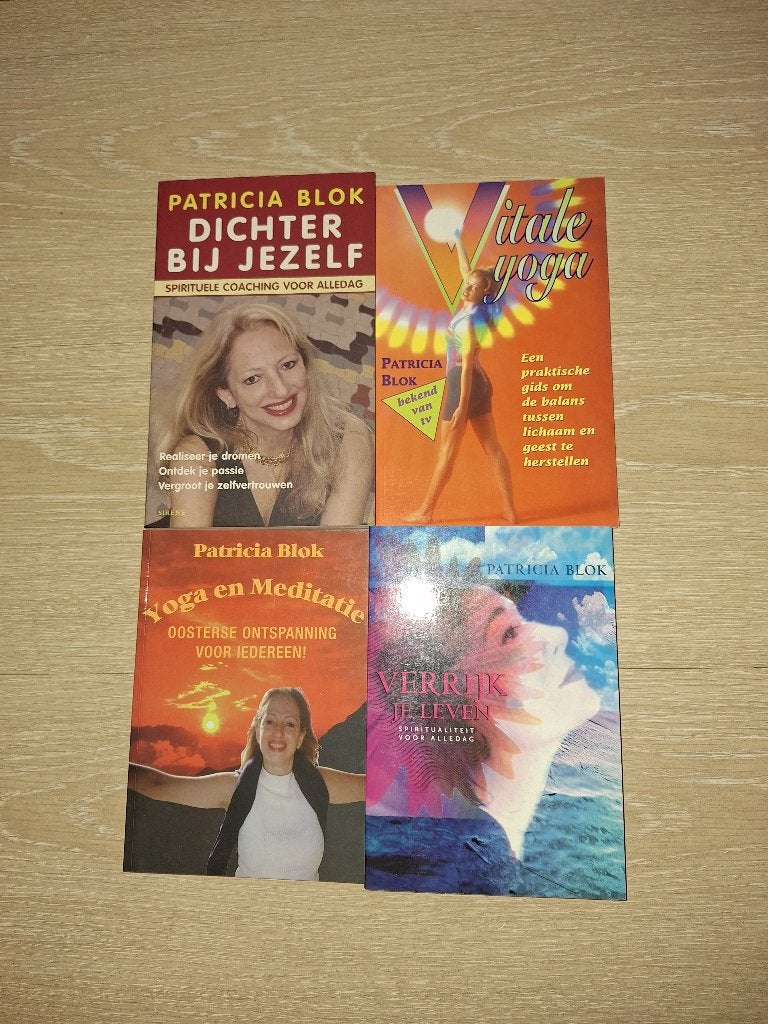Patricia Blok 4 boeken Yoga - meditatie, Ophalen of Verzenden, Gelezen, Meditatie of Yoga, Overige typen