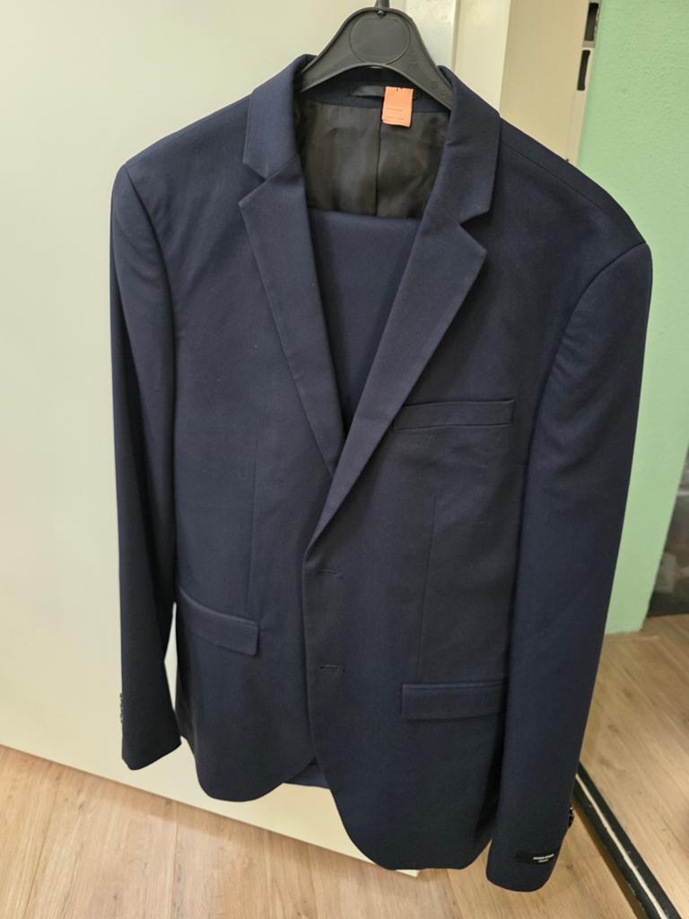 Jack & Jones Donkerblauw Pak Maat 46 - Gala/Feest, Blauw, Ophalen of Verzenden, Zo goed als nieuw, Jack & Jones