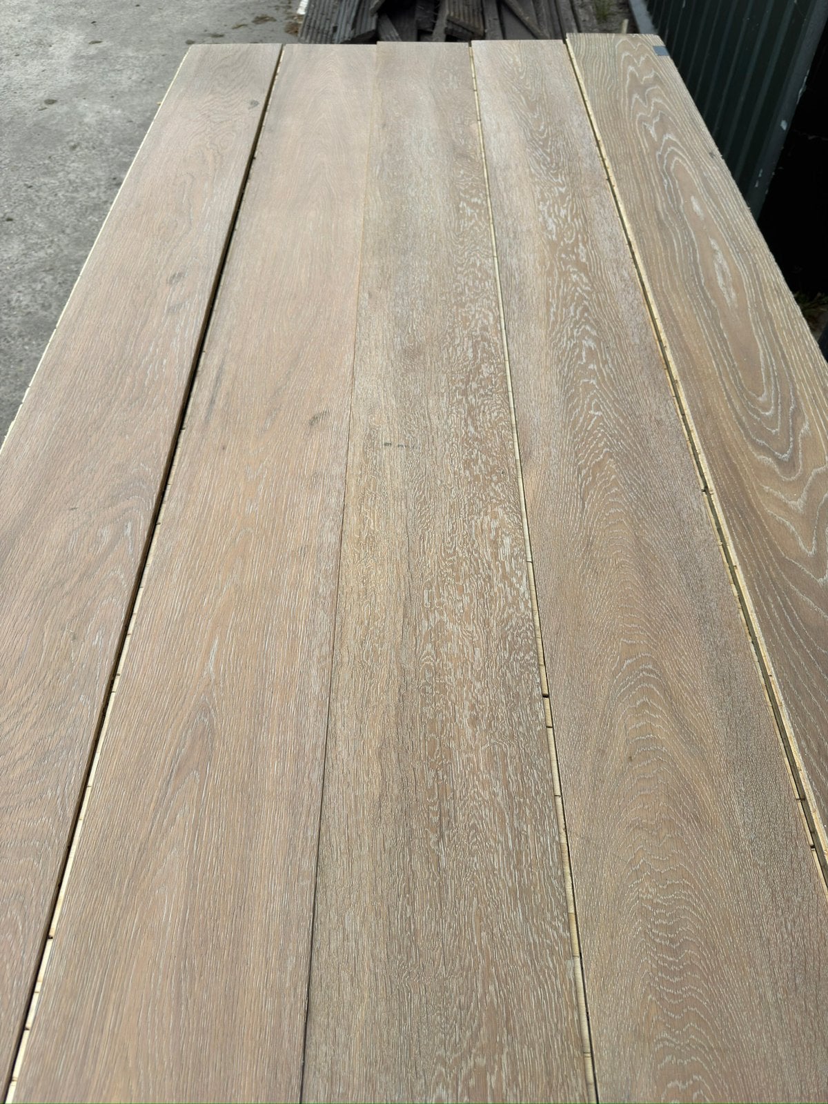 Eiken vloer 73 m2 lamelparket 19 cm breed 1,5 cm dik, Doe-het-zelf en Verbouw, Vloerdelen en Plavuizen, Ophalen, Gebruikt, Vloerdelen of -planken