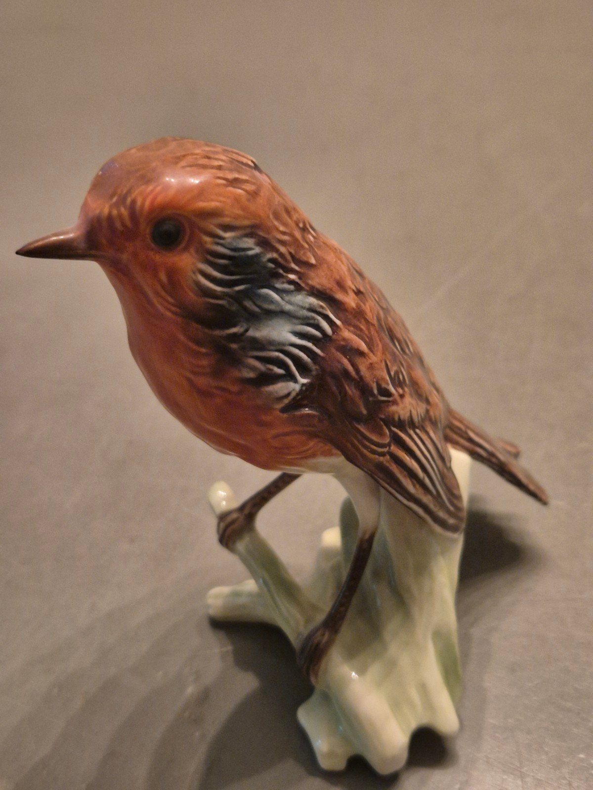 Goebel Roodborstje Porseleinen Beeldje W. Germany, Ophalen of Verzenden, Gebruikt, Vogel, Beeldje of Figuurtje