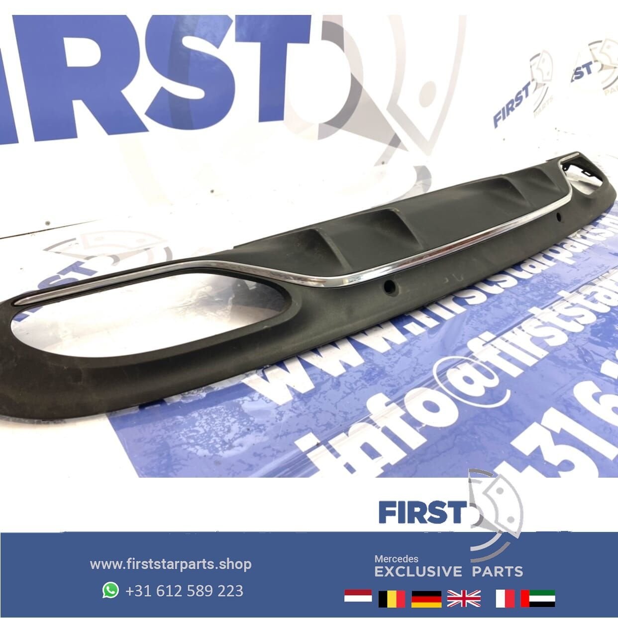 W205 FACELIFT AMG DIFFUSER Mercedes C Klasse 2018-2022 ACHTE, Gebruikt, -, Ophalen of Verzenden, -