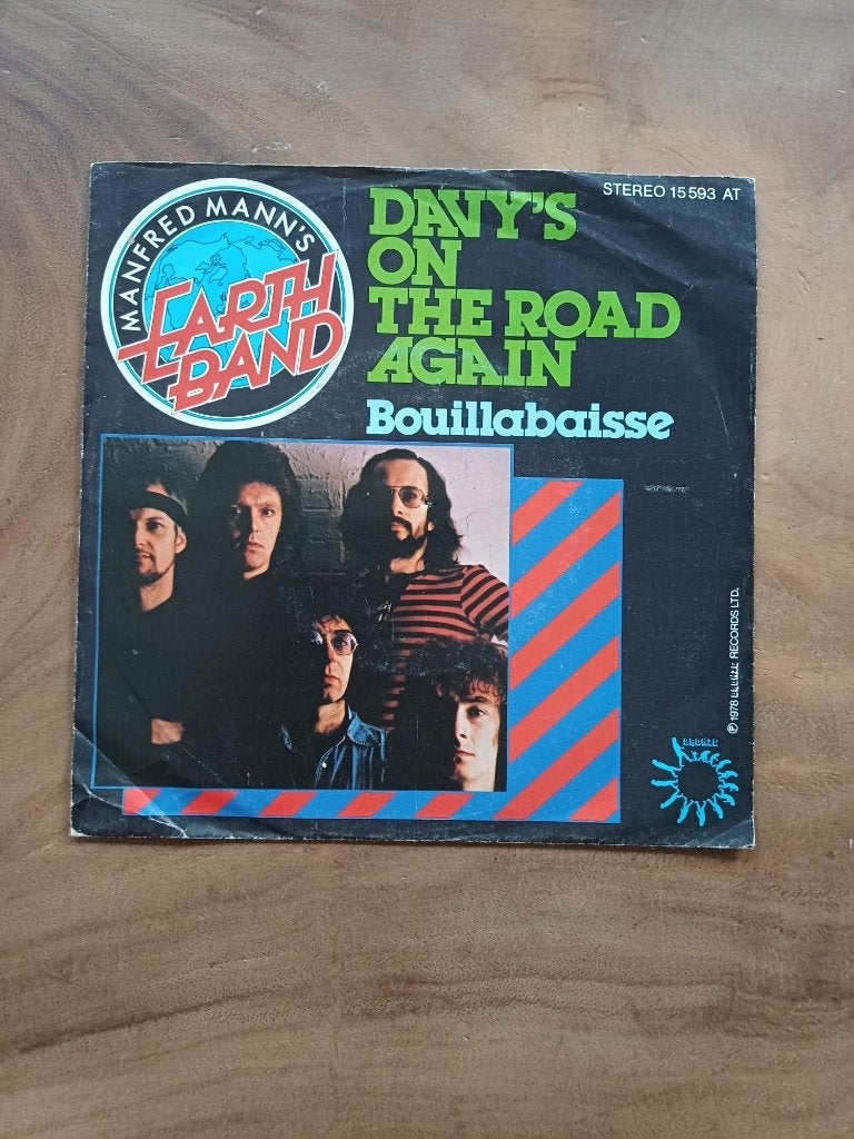 Manfred Mann's Earth Band - Davy's On The Road Again -Single, Gebruikt, 7 inch, Ophalen of Verzenden, Pop
