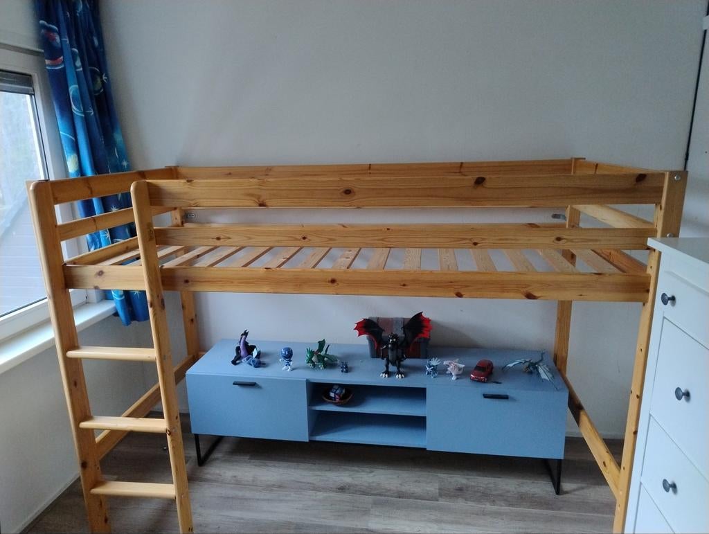 Halfhoogslaper 200x90x150 te koop, Kinderen en Baby's, Kinderkamer | Stapelbedden en Hoogslapers, Ophalen