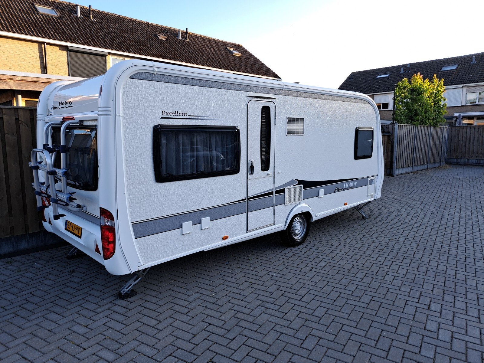 Hobby caravan excellent 540 UFE, Caravans en Kamperen, Caravans, Kachel, Rondzit, Hobby, Frans bed