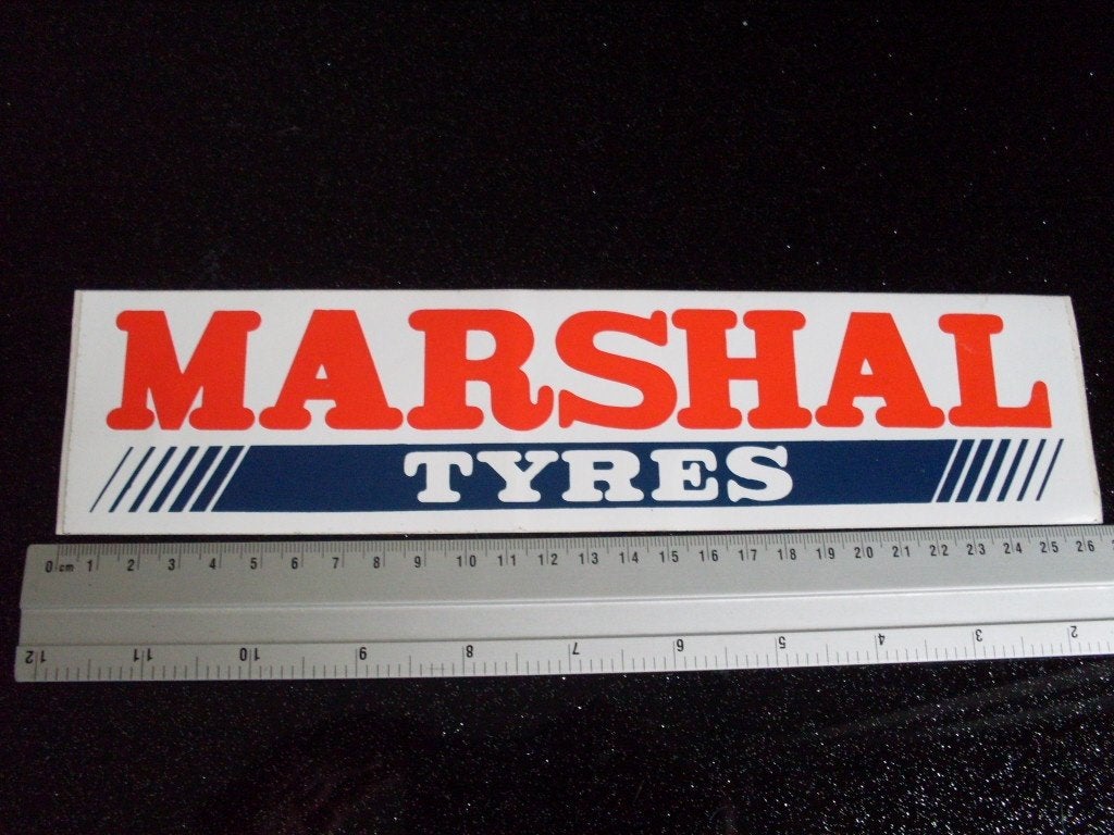sticker marshall tyres logo, Verzenden, Zo goed als nieuw, Merk