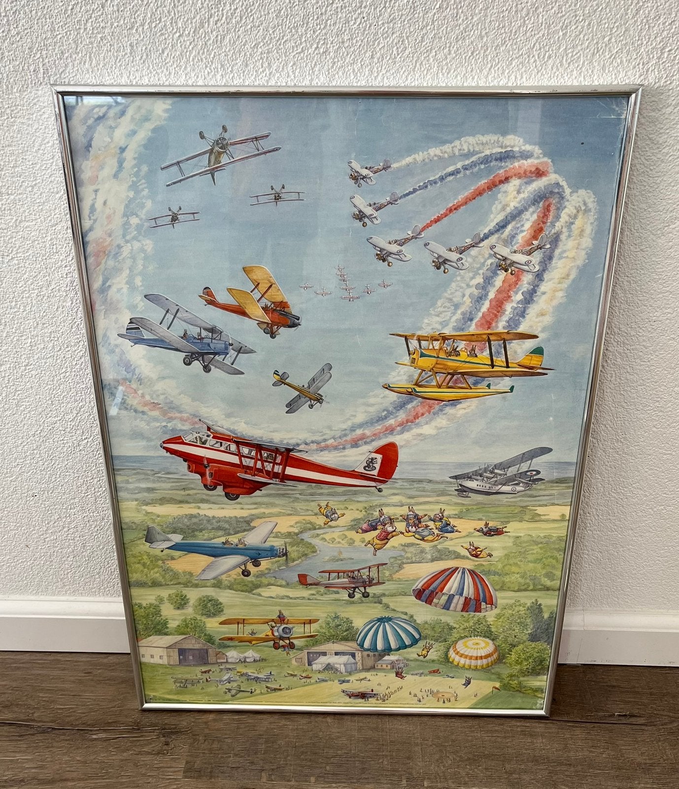 Poster vliegtuigen, Ophalen, Gebruikt, A1 t/m A3