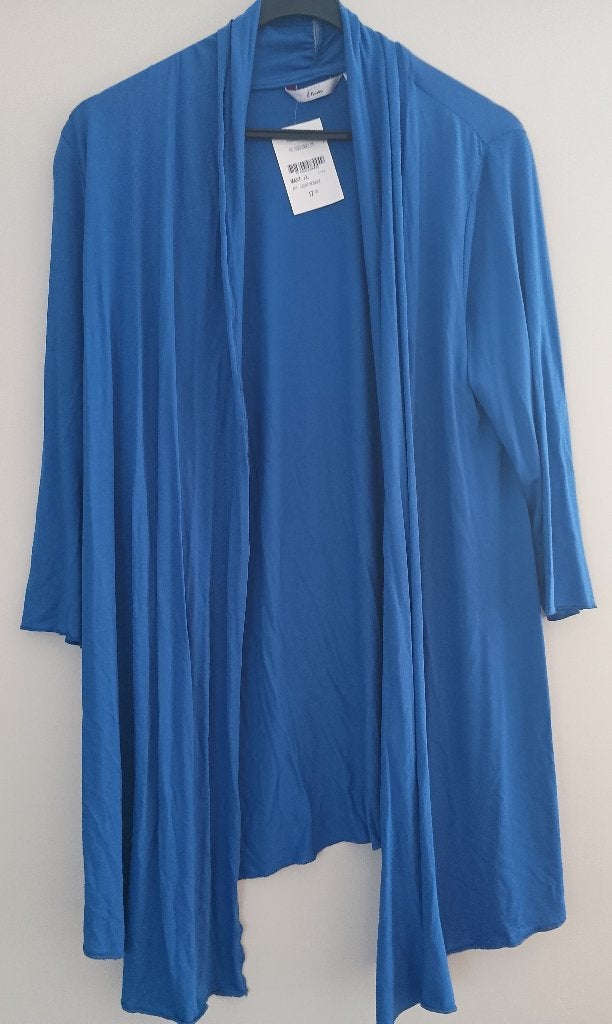 Kobalt blauw viscose zomers vestje XL, Ophalen of Verzenden, Nieuw, Maat 46/48 (XL) of groter, Blauw