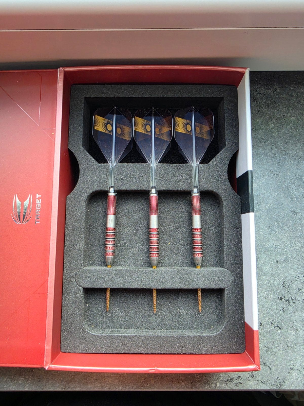 Target Bunting 95k dartpijlen 23 gram, Sport en Fitness, Darts, Ophalen of Verzenden, Zo goed als nieuw, Pijlen