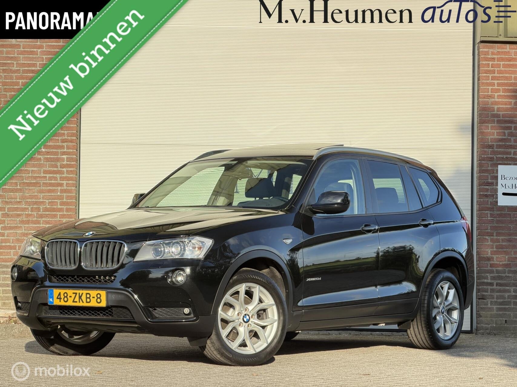 BMW X3 xDrive20d High Executive Panoramadak Sportstoelen Led, Automaat, Euro 5, Zwart, 2000 kg