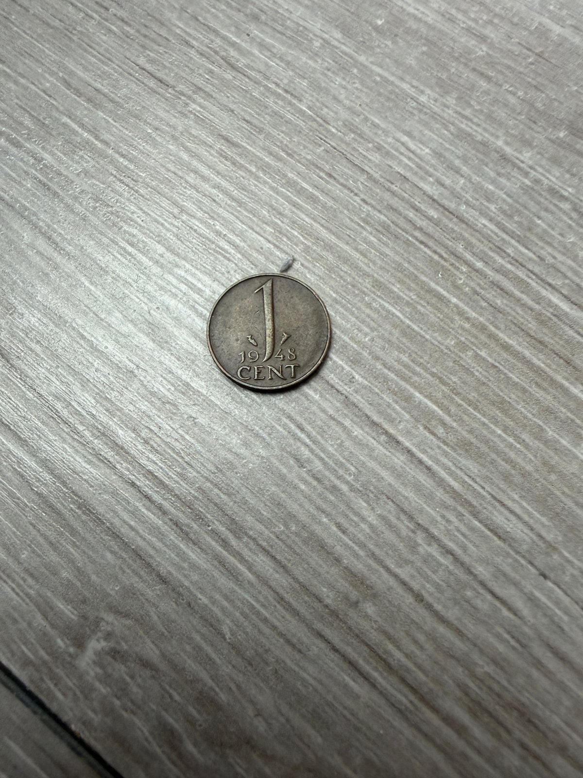 1 Cent Munt Koningin Wilhelmina 1948, Postzegels en Munten, Munten | Nederland, Ophalen of Verzenden, Koningin Wilhelmina, 1 cent
