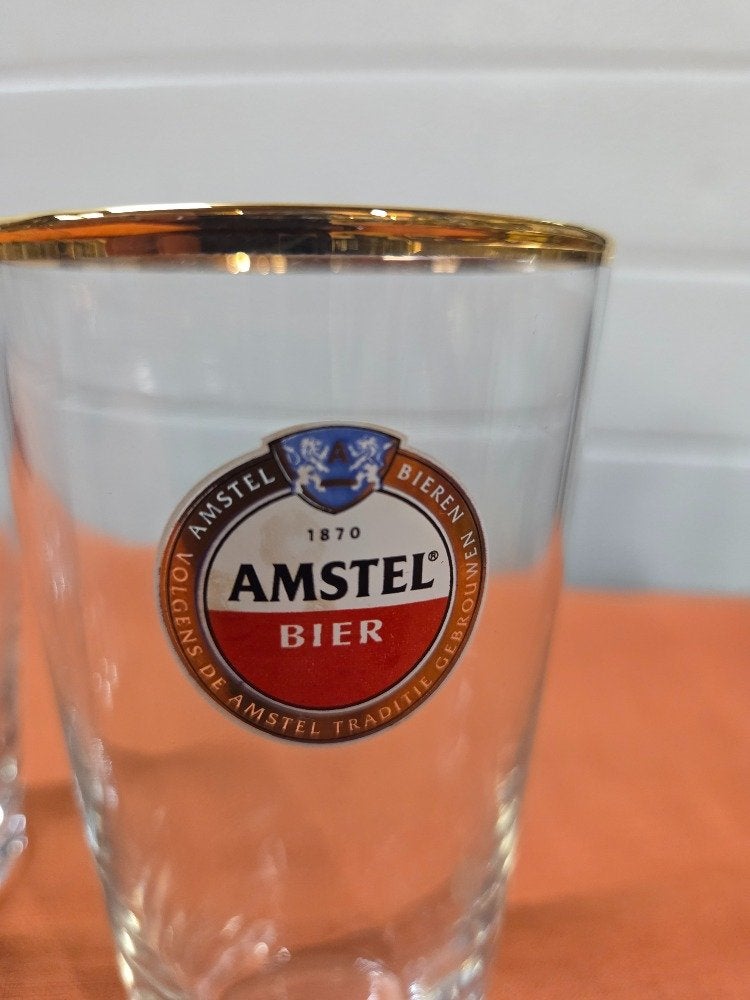 amstel bierglazen vaasje 0,25 cl nieuw, Ophalen of Verzenden, 'T Olde Gre-j, Info@toldegrej.nl, Endepoelstraat 20f Didam