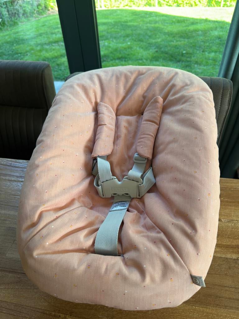 Stokke Tripp Trapp Newborn Set met gordels, Kinderen en Baby's, Kinderstoelen, Ophalen of Verzenden, Gebruikt, Overige typen, Gordel(s)