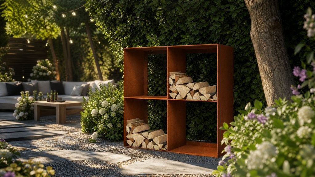 Houtopslag 100 x 100 cm van €300,- voor €200,-, Tuin en Terras, Haardhout, Minder dan 3 m³, Ophalen of Verzenden