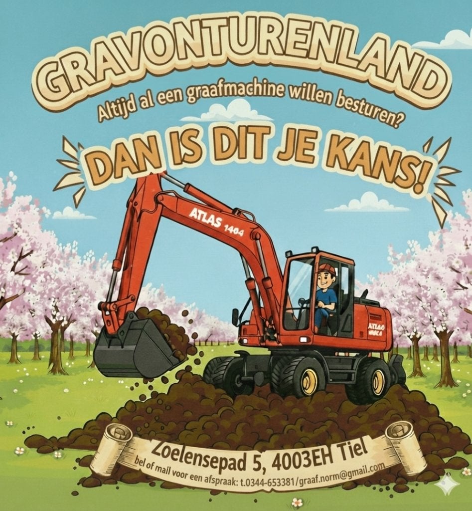 Gravonturenland Tiel (Zelf een echte graafmachine besturen!), Eén persoon, Overige typen