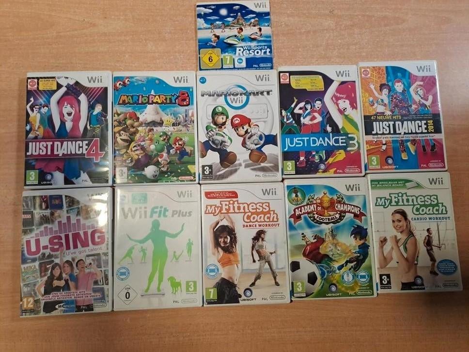 Wii Spellen Bundel: Just Dance, Mario Kart, Wii Fit & Meer!, Ophalen of Verzenden