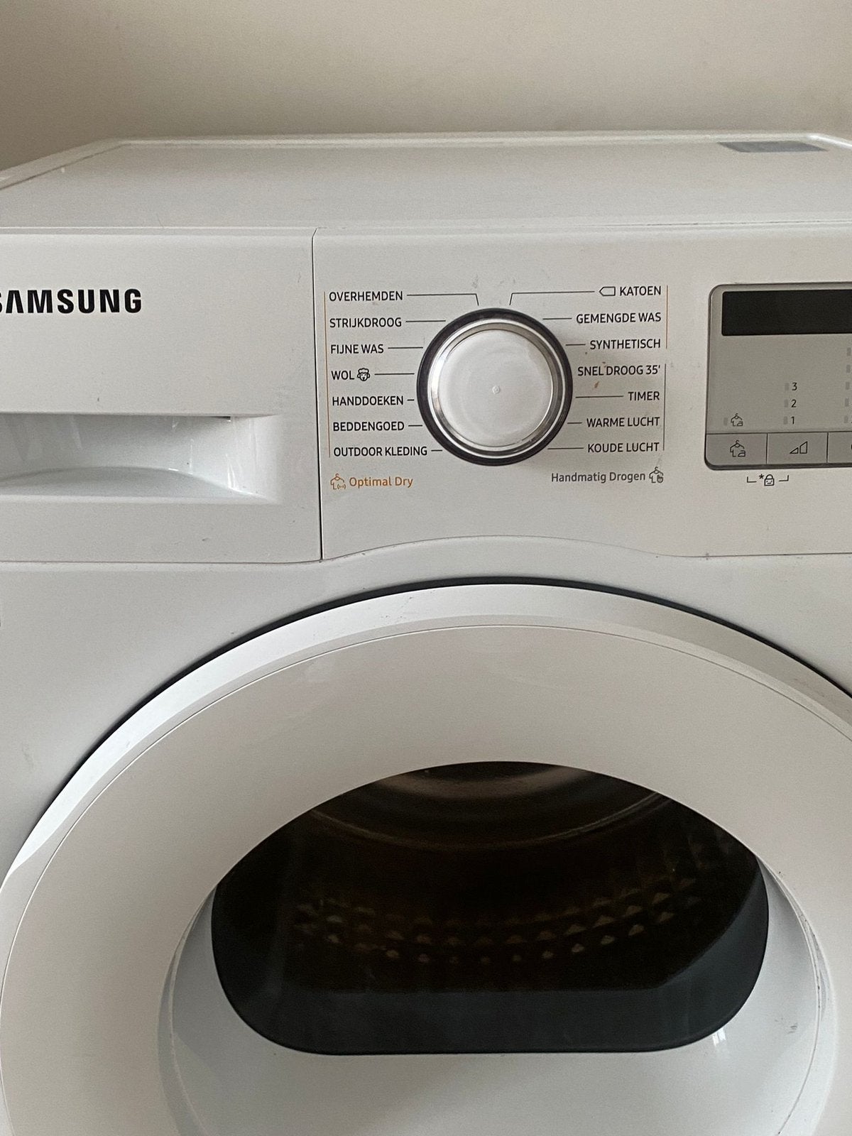 Samsung warmtepompdroger – goed werkend, Witgoed en Apparatuur, Ophalen, Zo goed als nieuw, 1600 toeren of meer, 85 tot 90 cm
