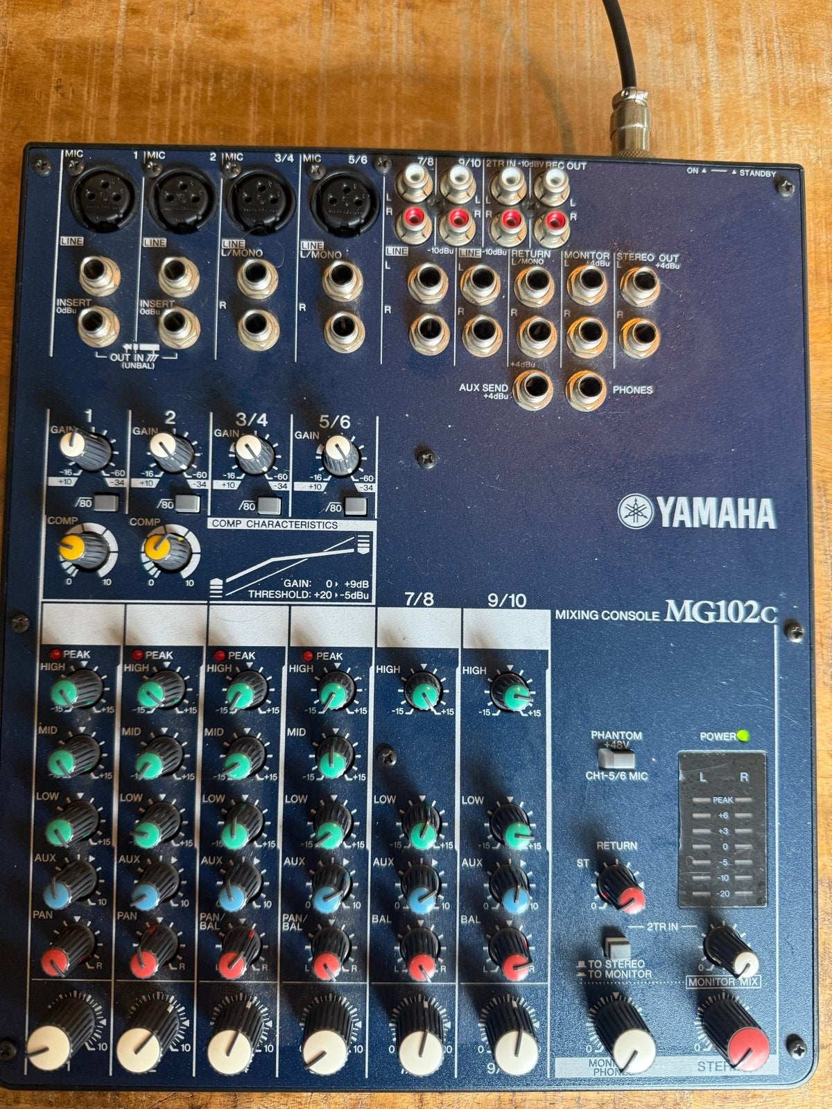 Yamaha MG102C Mengpaneel - incl. originele adapter, Muziek en Instrumenten, Mengpanelen, Ophalen, Gebruikt, 5 tot 10 kanalen, Microfooningang
