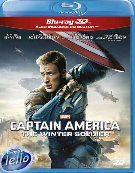 Blu-ray 3D: Marvel's Captain America 2: The Winter Soldier, Ophalen of Verzenden, Nieuw in verpakking, Actie