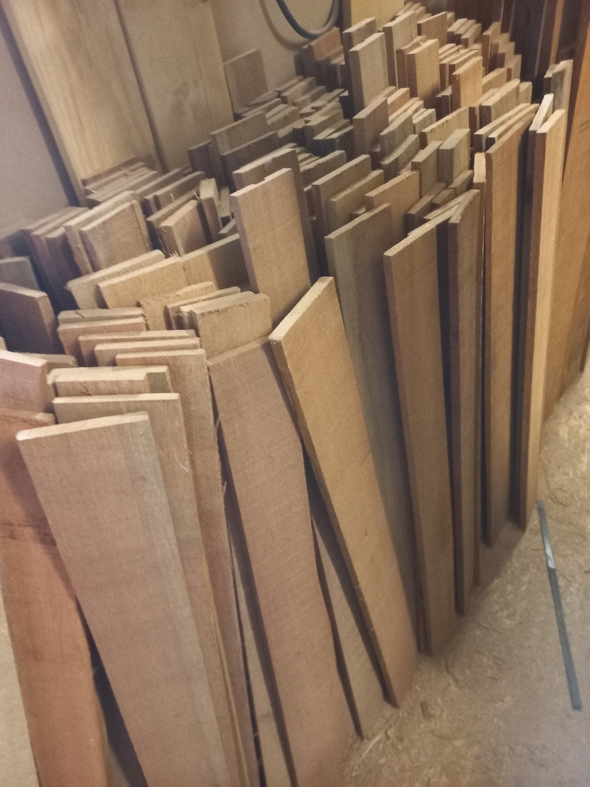 heeeel veel hardhouten plankjes gem.100cm lang, div.breedtes, Ophalen, Planken, Nieuw, Hardhout