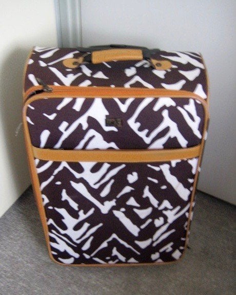 'LIV KOFFER MET MOOIE OPVALLENDE PRINT, Sieraden, Tassen en Uiterlijk, Koffers, 60 tot 70 cm, Overige materialen, Wieltjes, Gebruikt