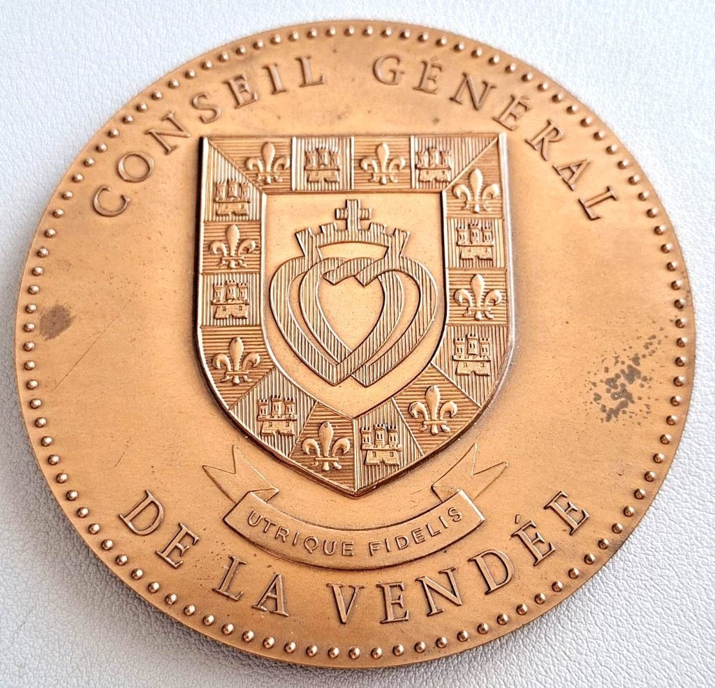 Penning Brons Conseil Général De La Vendée Frankrijk, Ophalen of Verzenden, Brons, Buitenland