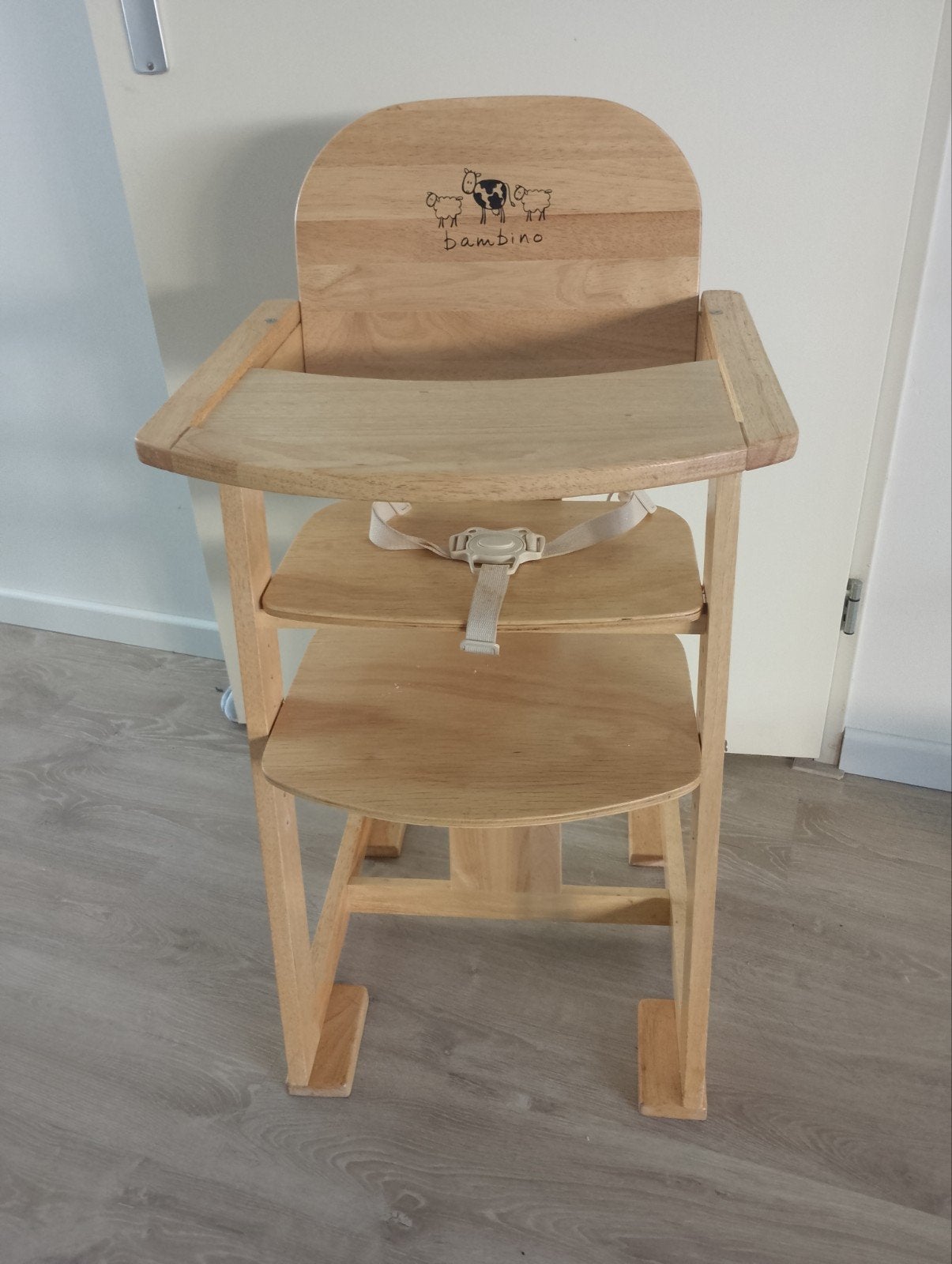 Bambino houten meegroeistoel, Kinderen en Baby's, Ophalen, Gebruikt, Meegroeistoel, Gordel(s)