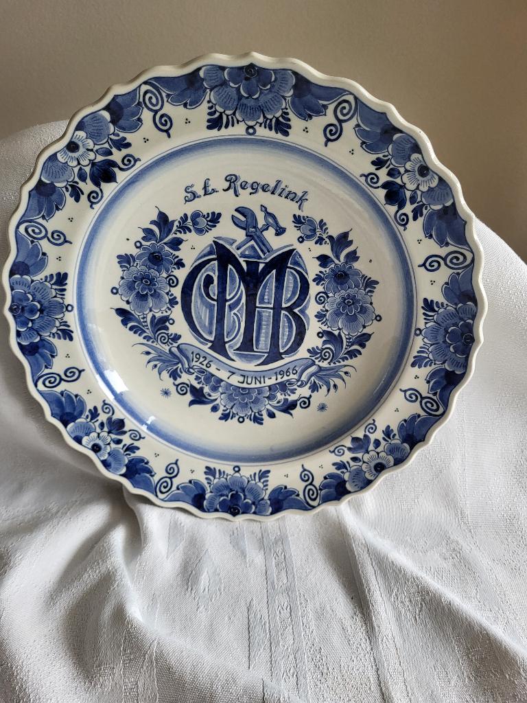 Zenith Delfts blauw bord, Antiek en Kunst, Ophalen of Verzenden