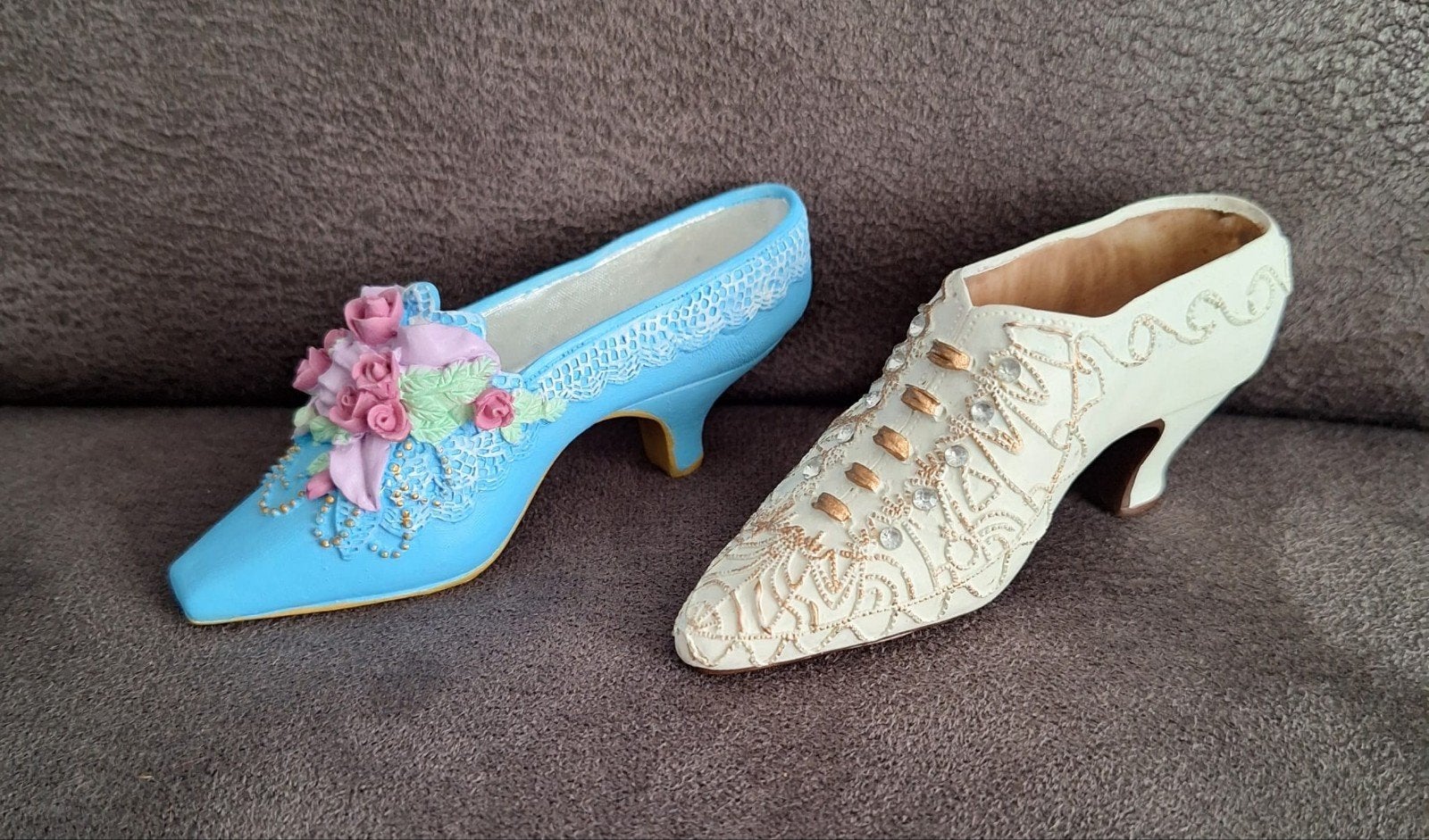 2 vintage miniatuur schoentjes, Ophalen of Verzenden, Zo goed als nieuw, Meisje, Schoentjes