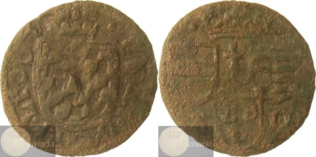 Luik - Gigot van 12 sols z.j. (1612-1637) 'F. van Beieren', Ophalen of Verzenden, Vóór koninkrijk, Overige waardes, Losse munt