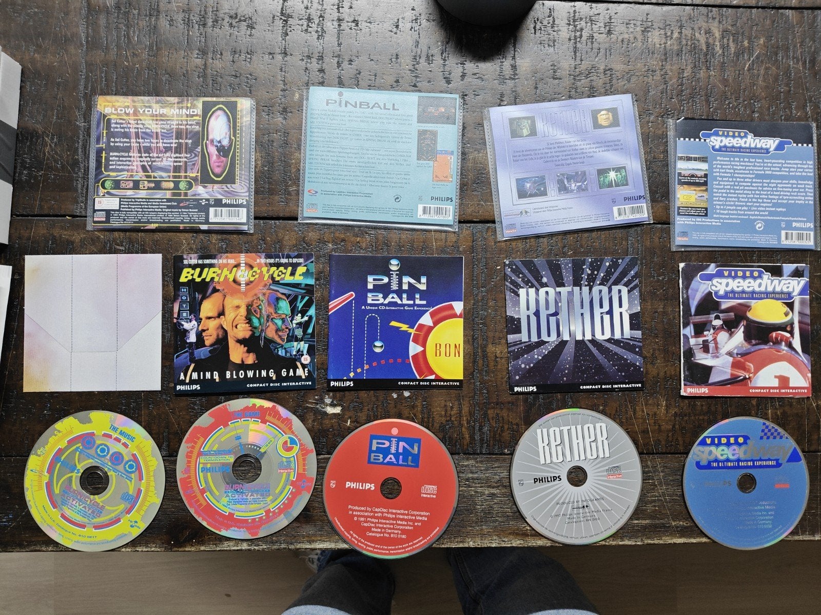 Philips CD-i Spellen Collectie: Pinball, Burn:Cycle, Kether, Gebruikt, Info@philips.com, Ophalen of Verzenden, High Tech Campus 52, 5656 AG Eindhoven, Nederland