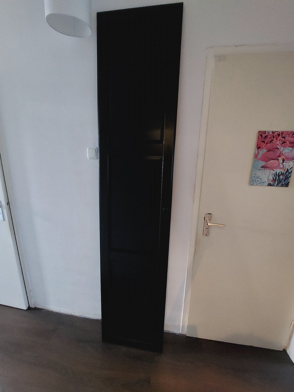 Zwarte IKEA PAX kastdeur (50cm), Ophalen, Minder dan 50 cm, Gebruikt, 200 cm of meer