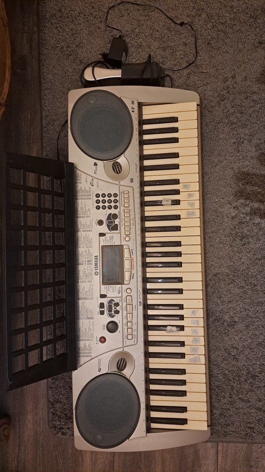 Yamaha EZ-30 Keyboard - Ideaal voor beginners, Ophalen, Yamaha, Aanslaggevoelig, 61 toetsen