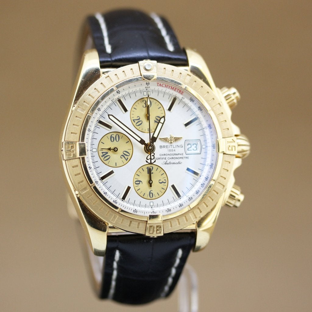 Breitling Chronomat Evo K13356 18k Full Set, Sieraden, Tassen en Uiterlijk, Horloges | Heren, Breitling, Polshorloge, Ophalen of Verzenden