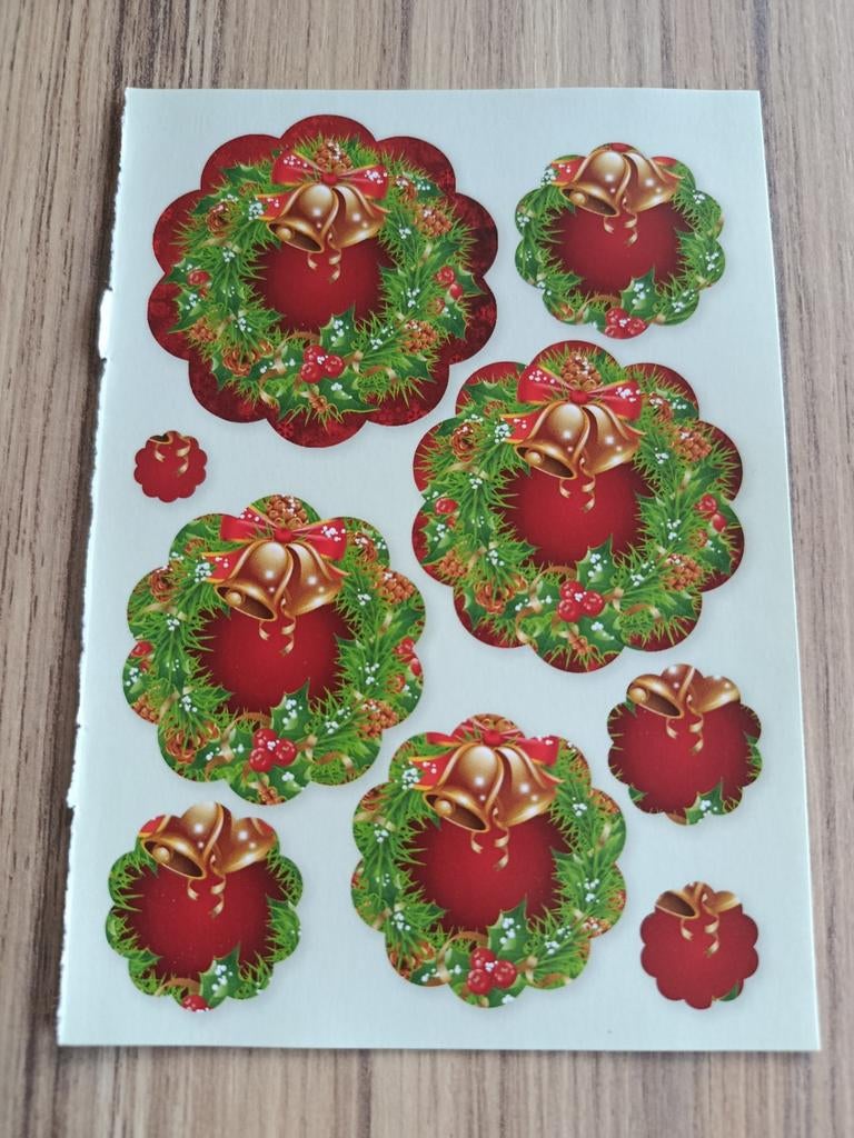 Knipvellen kerst,, Hobby en Vrije tijd, Kaarten | Zelf maken, Verzenden, Nieuw, Kerst, Knipvel