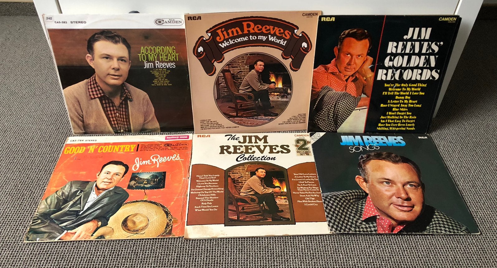 Jim Reeves 8 lp’s, Ophalen, Gebruikt, 12 inch